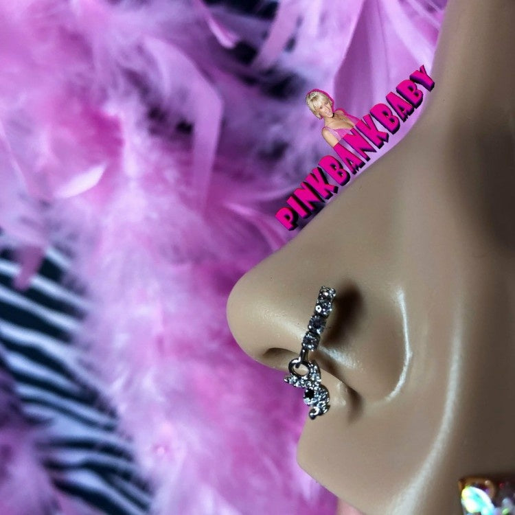 Diamond Hoop Nose Ring