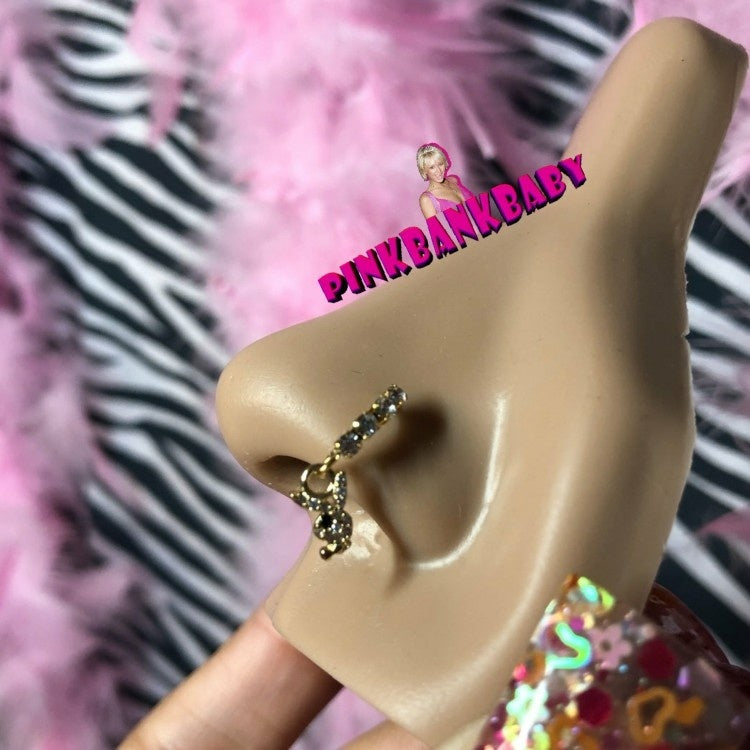 Diamond Hoop Nose Ring